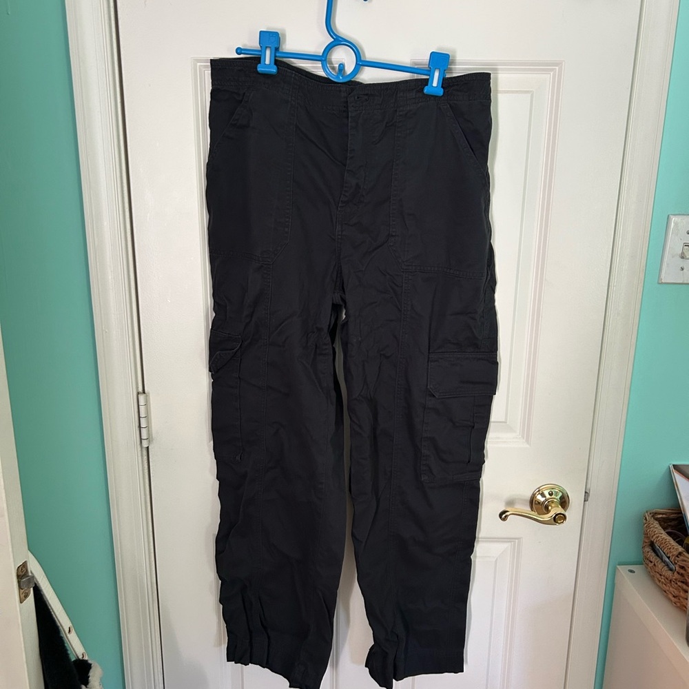 Abercrombie and Fitch Black Cargo Pants